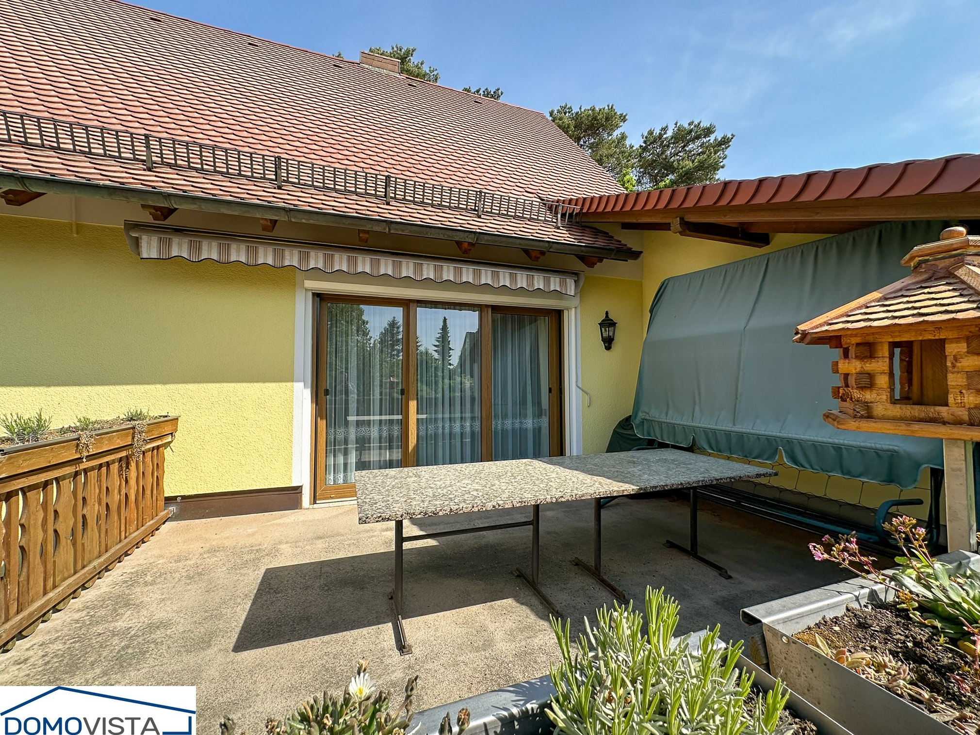 5. Blick auf die Terrasse