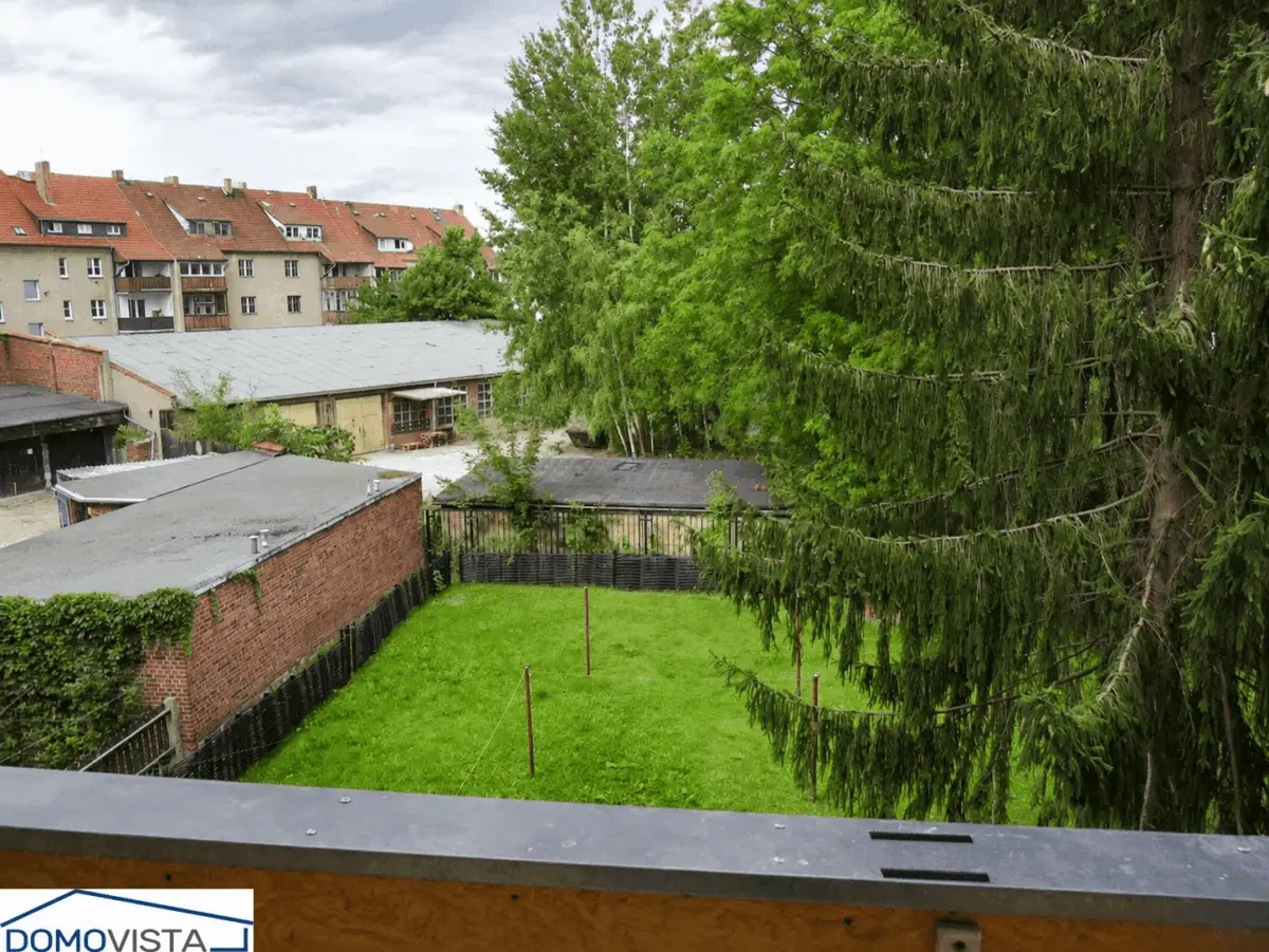 Blick vom Balkon
