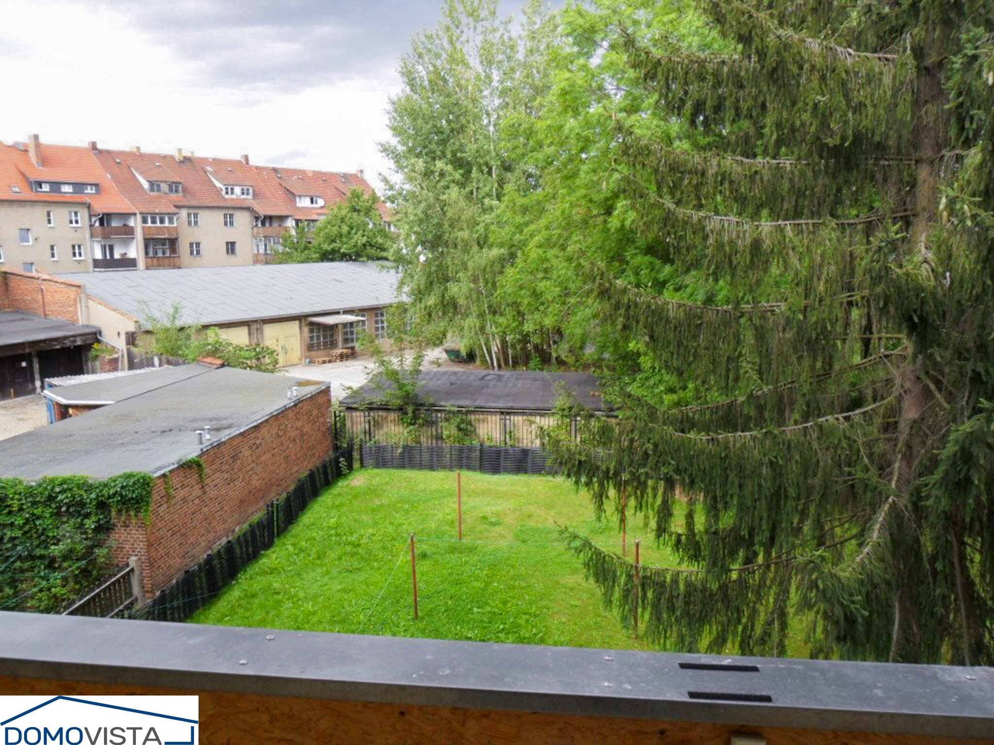 Aussicht auf den Hinterhof